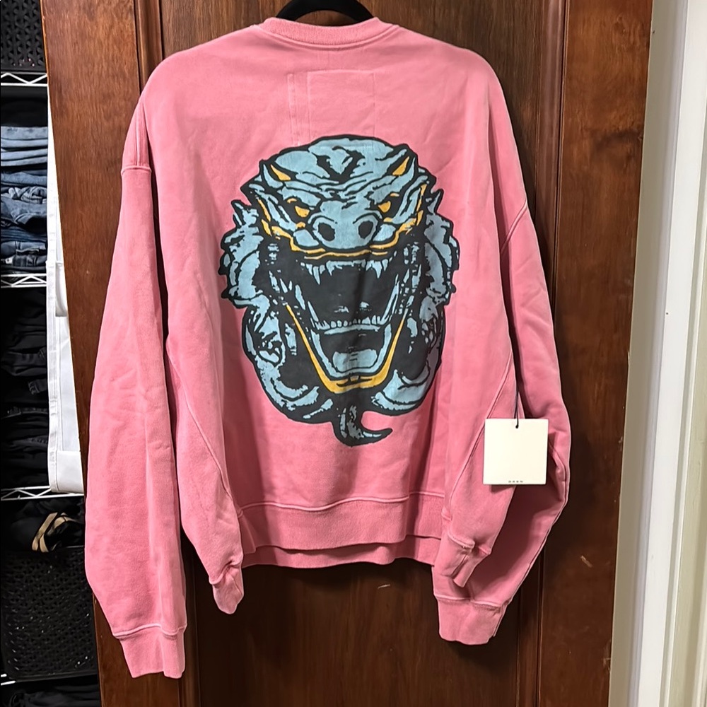 Bruce Lee DRGN JAO Pink Crewneck Sweatshirt